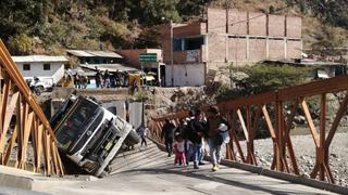 La Libertad: se desploma puente que conecta a la sierra de la región