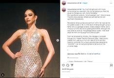 Miss Tailandia deslumbra al público con vestido hecho con fichas de latas