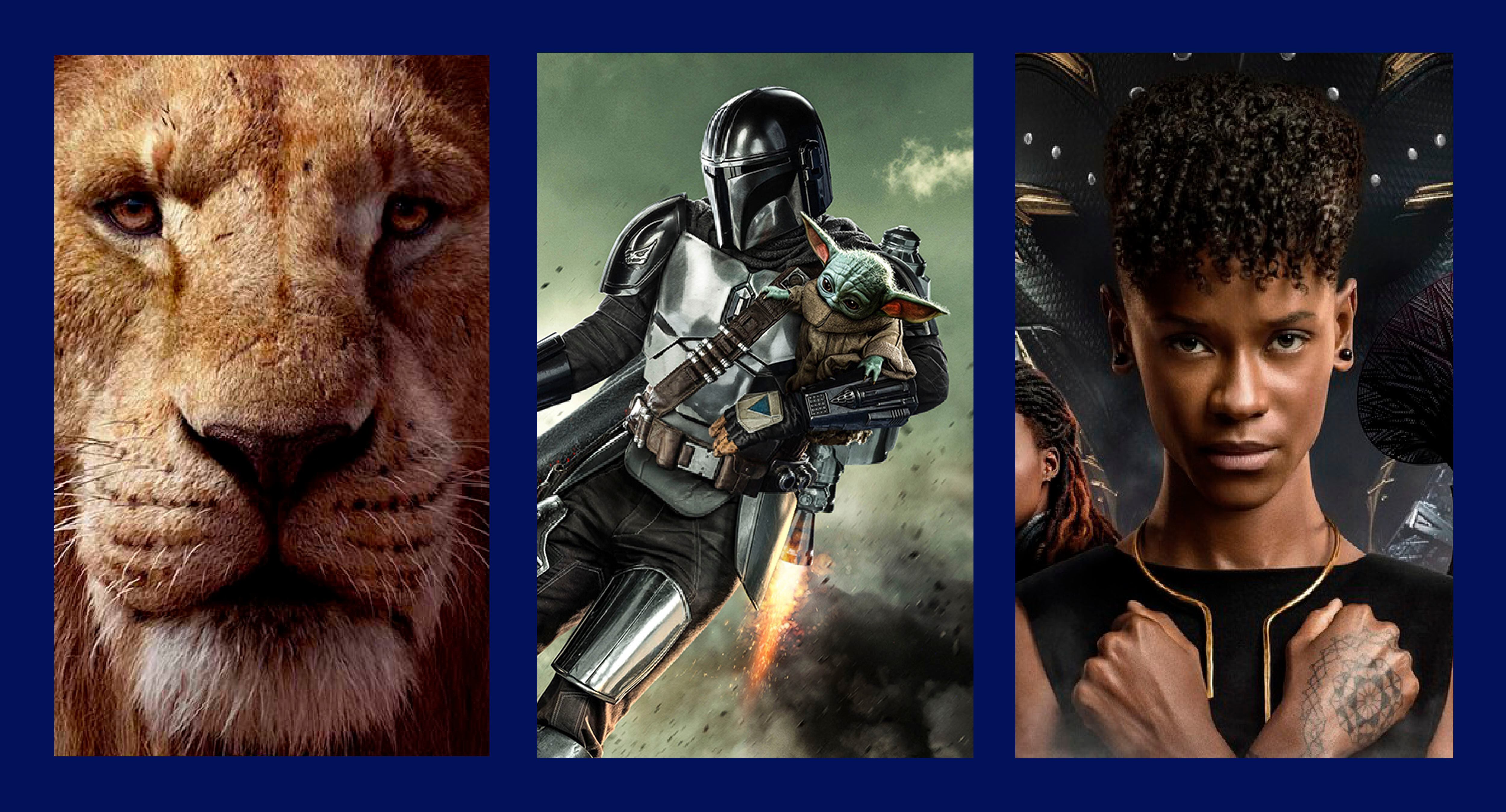 "El rey león", "The Mandalorian" y "Black Panther: Wankada Forever".