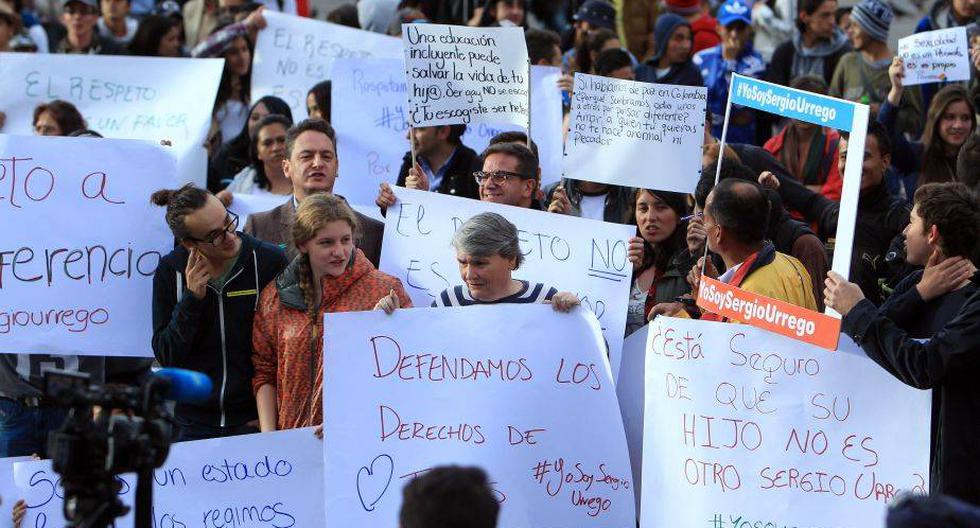 Marcha en México contra homofobia en colegios. (Foto: EFE)
