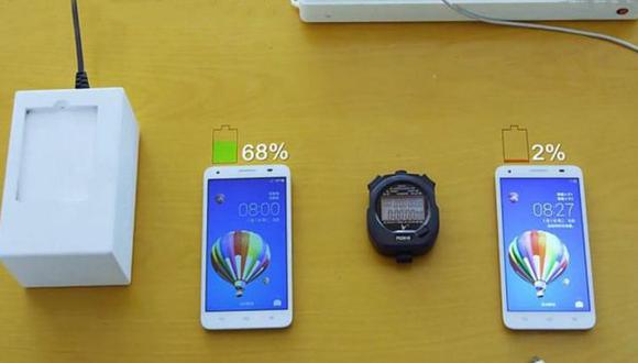 Huawei presentó baterías que se cargan al 50% en 5 minutos