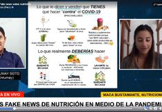 Nutrición y coronavirus: mentiras y verdades que circulan en redes sociales | VIDEO