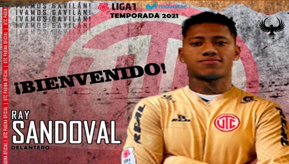 Ray Sandoval jugará en UTC de Cajamarca el 2021. (Foto: @UTC_PagOficial)