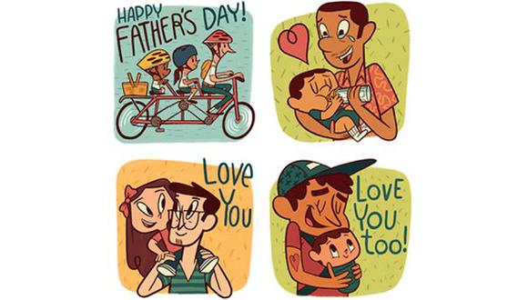 Facebook celebra el Día del Padre con stickers especiales