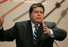 Alan García rechazó informe del Congreso que recomienda su denuncia constitucional