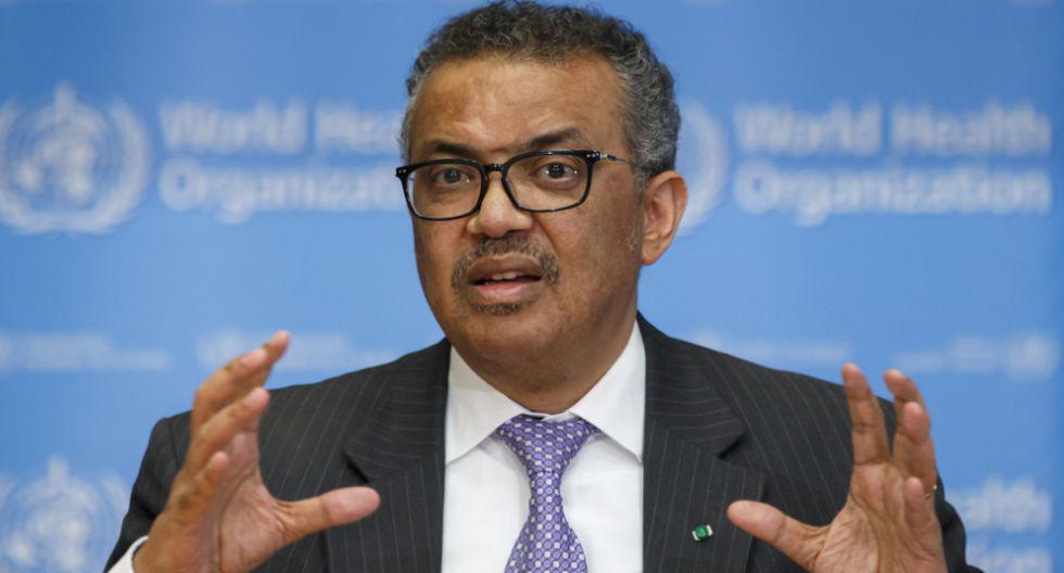 Tedros Adhanom Ghebreyesus, director de la OMS, en conferencia de prensa. (Agencias)
