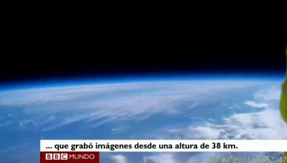 El colegio lanzó un globo con el que hizo un video espacial