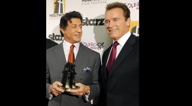 Schwarzenegger y Stallone: de enemigos a inseparables amigos - 8