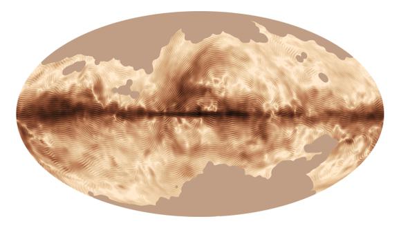 Así luce el campo magnético de la Vía Láctea