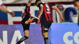 San Lorenzo venció a Nacional por 3-1 en el partido de ida de los 8vos. de final de la Copa Sudamericana