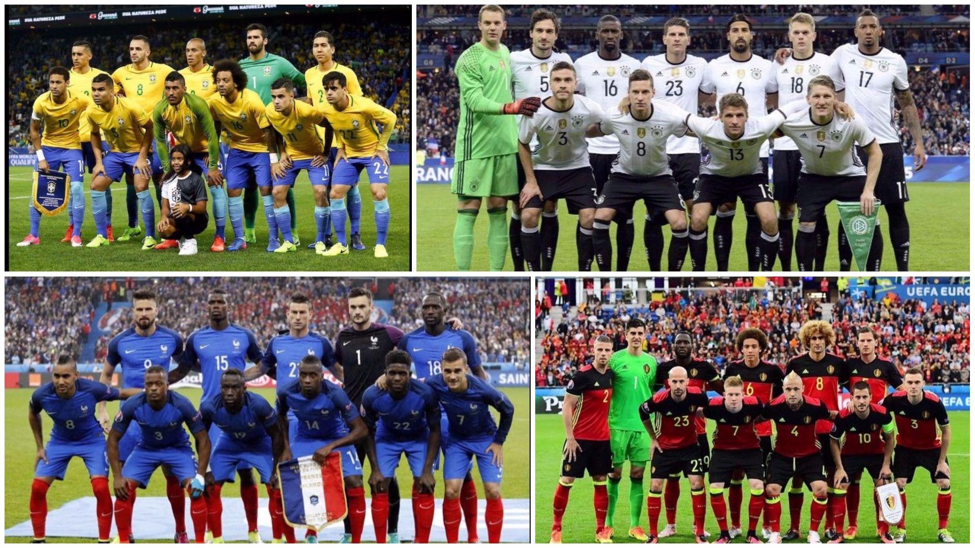 FIFA publicó su ranking oficial con lo que se confirmaron qué selecciones encabezarán los grupos en Rusia 2018. Perú entraría al bombo dos por ser 'top ten'. (Foto: agencias)