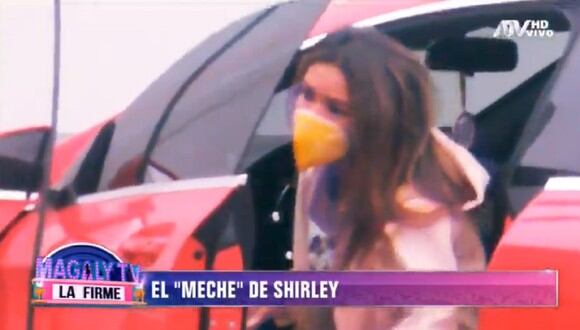Shirley Arica conduce lujoso auto con licencia suspendida. (Foto: Captura Magaly TV: La Firme)