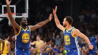 Golden State Warriors vencieron 108-100 a los Oklahoma City Thunder en el inicio de la NBA