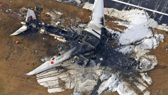 El avión de Japan Airlines estaba aterrizando en Tokio en un vuelo proveniente de la ciudad de Sapporo. (Getty Images).