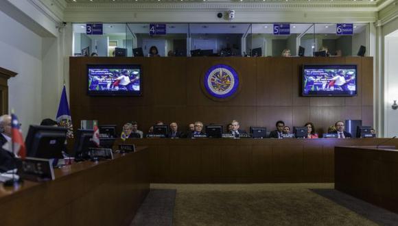 El inicio del Consejo Permanente en la OEA estaba previsto para las 10.00 hora local (14.00 GMT), pero se anunció que se posponía la sesión. (Foto: EFE)