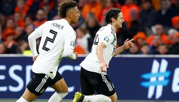 Nico Schulz marcó el gol que le dio la victoria a Alemania en campo de Holanda. (Foto: Reuters)
