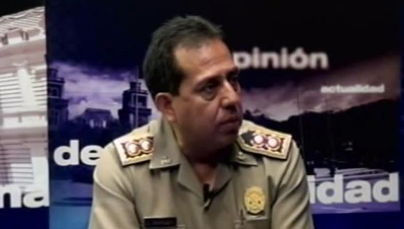 C&eacute;sar Gentille Vargas, jefe de la III Direcci&oacute;n Territorial de la Polic&iacute;a Nacional del Per&uacute; (Dirtepol). (Captura: Soltv YouTube)