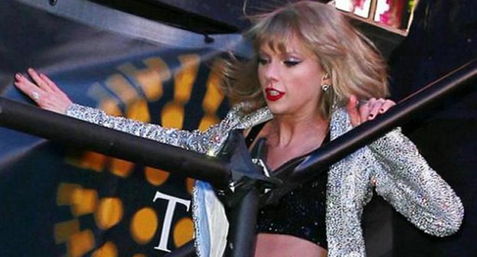 Taylor Swift casi cae luego de su presentación de Año Nuevo. (Foto: Difusión)