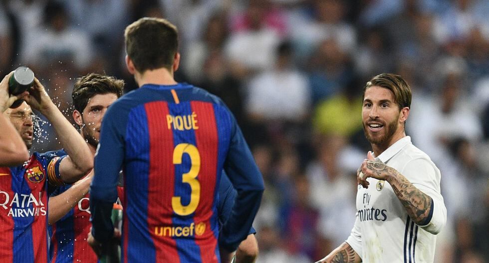 Sergio Ramos le dejó un mensaje a Gerard Piqué tras el Real Madrid vs Barcelona. (Foto: Getty Images)