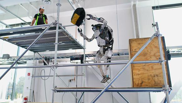 Atlas, el robot humanoide que puede correr, saltar y que ahora puede trabajar en labores de construcción. (Foto: Boston Dynamics)