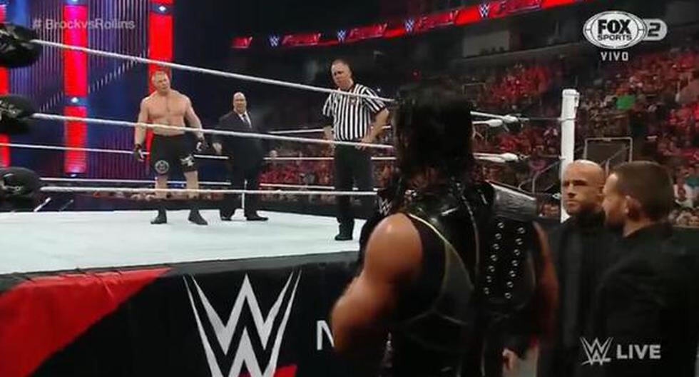 Seth Rollins no tuvo opción que renunciar a la pelea. (Foto: Captura de vídeo)