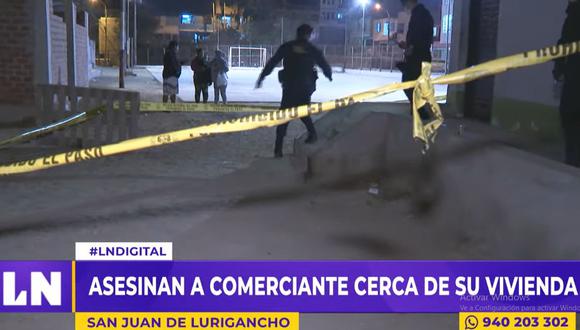 Un comerciante fue asesinado por sicarios cuando llegaba a su casa, en San Juan de Lurigancho. (Foto: Latina)