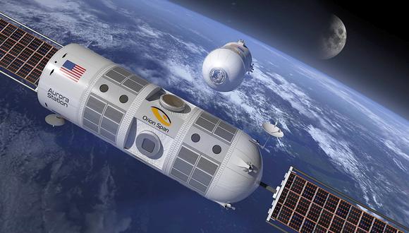 Orion Span pondrá en órbita la Estación Aurora, considerada el "primer hotel de lujo en el espacio", a 200 millas de la Tierra. (Foto: Orion Span)