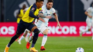Argentina superó por la mínima diferencia a Ecuador en ‘La Bombonera’ con gol de Lionel Messi