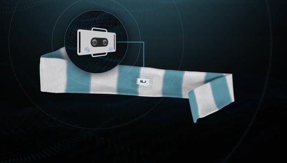 Manchester City mostró el uso de su bufanda inteligente. | (Foto: Manchester City/Captura de pantalla)