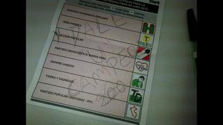 Elecciones en Lima: fotos de cédulas con votos viciados son mostradas en redes sociales