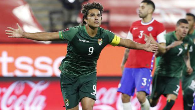 Marcelo Martins is the best player in Bolivia.  In these Qualifiers he is the scorer with 8 goals.  (Photo: AFP)