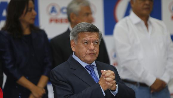 Acuña Peralta afronta otro proceso judicial por un video, donde se le escucha decir la frase “plata como cancha”. (Foto: Archivo El Comercio)