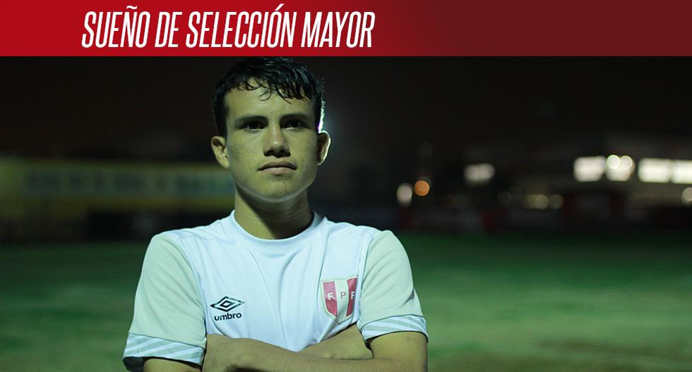 Ángelo Tandazo quiere llegar al Sudamericano Sub 17 con Perú, y clasificar al Mundial. (Foto: FPF)