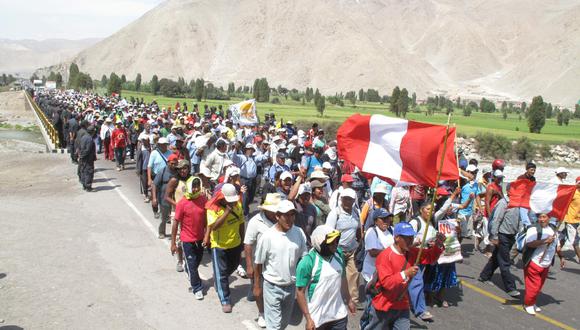 Pese a lo manifestado por la empresa minera, en los últimos días se reavivaron las protestas de rechazo al proyecto Tía María. (Foto: GEC)
