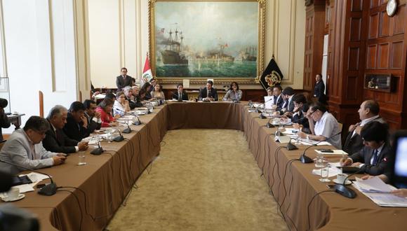 El Consejo Directivo, presidido por Daniel Salaverry, sesionó por unas cinco horas en medio de discusiones entre congresistas. (Foto: Anthony Niño de Guzmán / GEC)