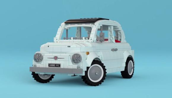 Réplica del Fiat 500 construida con Lego [VIDEO]