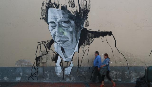 Las imágenes han sorprendido a los peatones. Se trata de una iniciativa del proyecto Pinta Lima, de la Municipalidad de Lima.