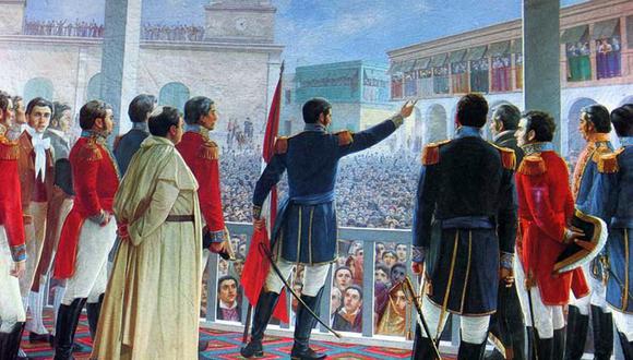 El 28 de julio de 1821, José de San Martín declaró la independencia. (Foto: Twitter)