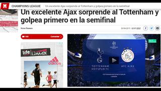 Tottenham vs. Ajax: así informaron medios internacionales sobre victoria de holandeses en Champions League