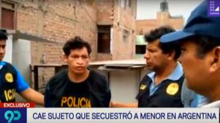 Lurín: Policía captura a sujeto acusado de secuestrar a adolescente argentina