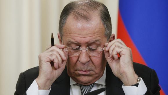 El ministro ruso de Exteriores, Serguéi Lavrov. EFE