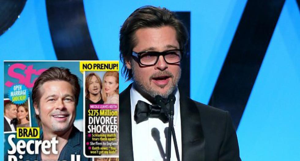 Revista asegura que Brad Pitt es bisexual. (Foto: Getty Images/ Revista Star)