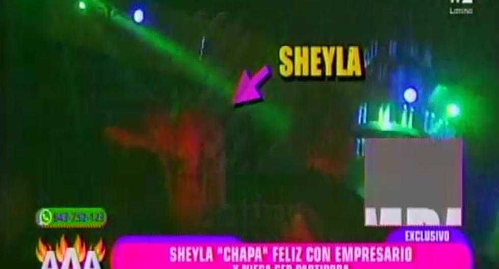 Sheyla Rojas es captada con empresario en discoteca. (Foto: Captura Latina)