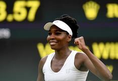Wimbledon: Venus Williams vence a Jelena Ostapenko y hace historia