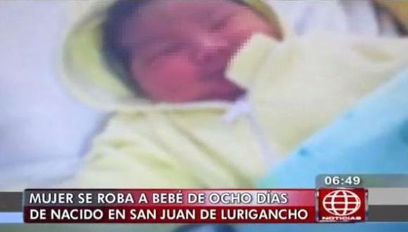 Denuncian robo de recién nacido en San Juan de Lurigancho