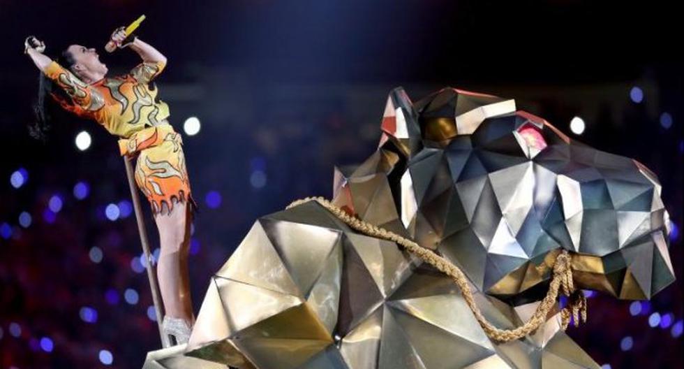 Katy Perry brilló en su presentación en el Super Bowl. (Foto: Getty Images)