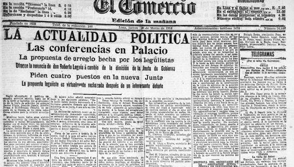 1915: José Pardo, presidente constitucional