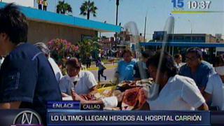 Diez heridos del choque en Casma atendidos en hospital Carrión