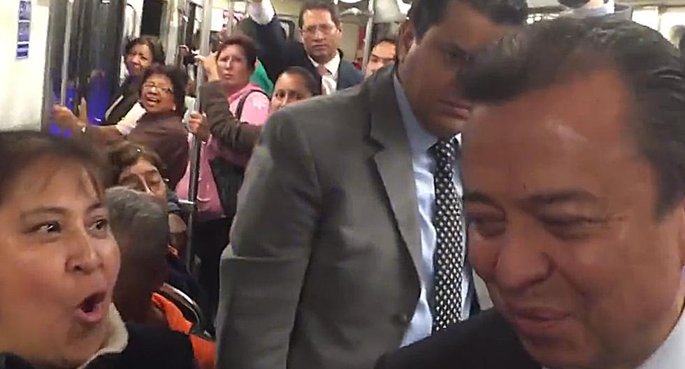 ¿Qué pasa cuando los políticos se suben al transporte público en México? (Foto: Captura de YouTube)