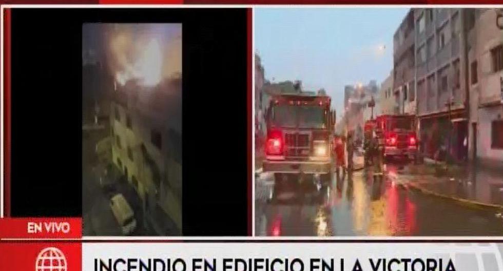 Hasta el lugar han llegado 4 unidades de bomberos. (Captura: América Noticias)